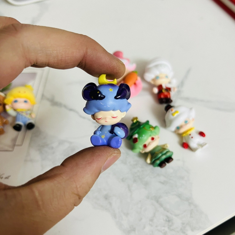 Moe Grain Series DIMOOdimoo Christmas Moe Grain Change Baby Hand-made Blind Box Cute Gift Ornaments diy