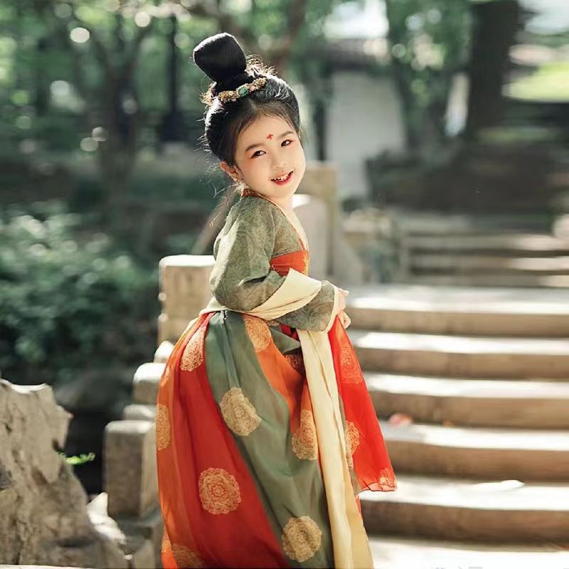 Girls Han Dynasty Spring and Autumn 2025 New Ancient Costume Chinese Style Baby Girl Super Fairy Princess Summer Style Dunhuang Ancient Style Tang Suit