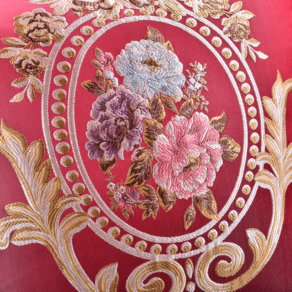 European-style jacquard classical sofa pillowcase home office nap pillow one-piece delivery car waist support backrest