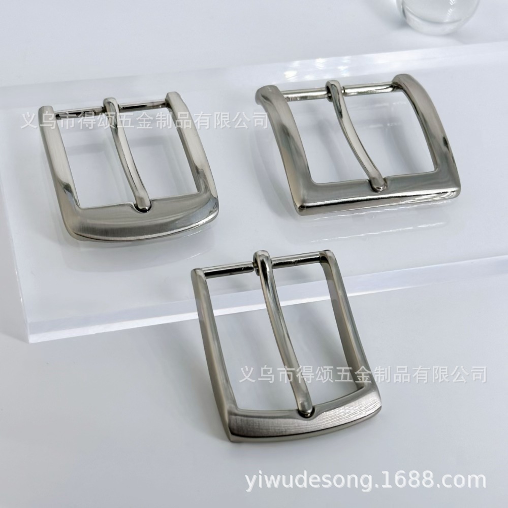 Guqing Single-Pin Buckle Fashion Alloy Business Men's Belt Buckle Factory Customized Japanese Pin Buckle Punched Belt Buckle