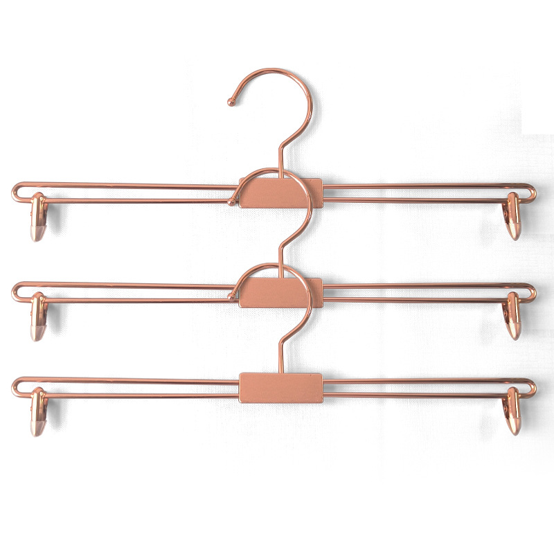 Metal Underwear Rack with Thickened Non-Slip Double-Line Pant Clips, Underwear Store Bra Rack, Men's Underwear Clips with Anti-Slip Cover