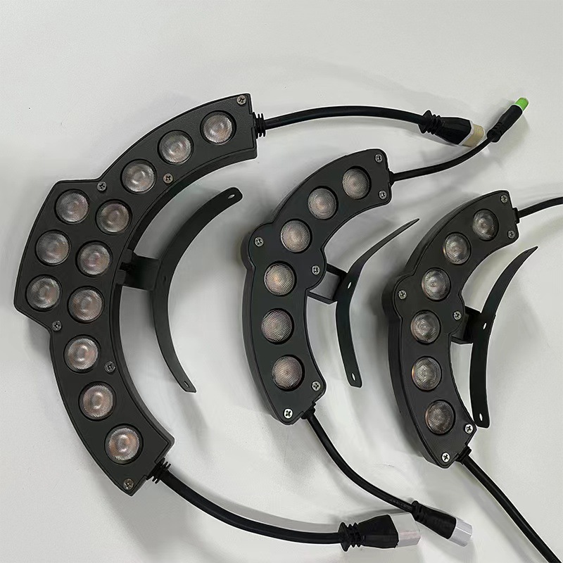 Led Corrugated Light Outdoor Waterproof 6W Tile Light Roof Ancient City Temple Archway Roof Lighting Project Crescent Light