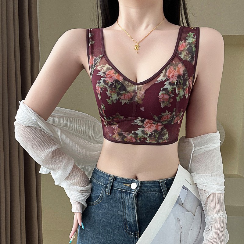 Traceless plus size Mother's Adjustable Underwear Women's Gathering Comfortable Fixed Cup Upper Collocable Parammary Bra
