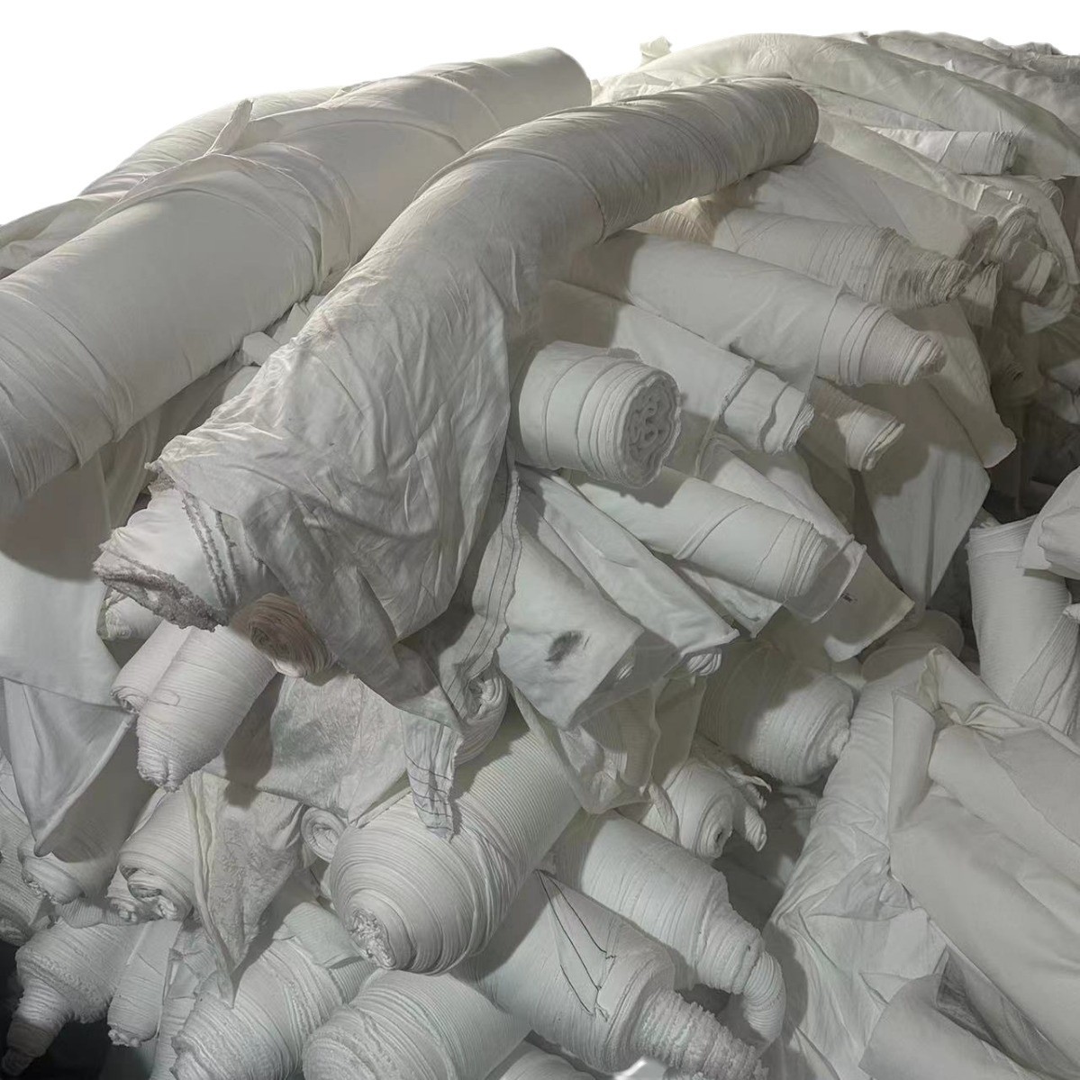 Large White Industrial Wiping Cloth, Industrial Rag, Irregularly Cut, Absorbs Water and Oil, Does Not Shed Lint