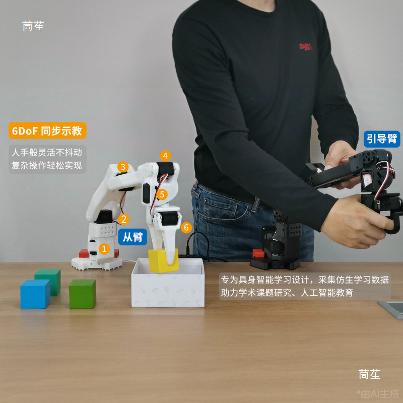 So-Arm101/100 Lerobot Open Source Large Model Robotic Arm Embodied Entry-Level Low-Cost Aloha