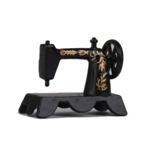 1:12 doll house simulation mini metal retro sewing machine miniature scene ornaments