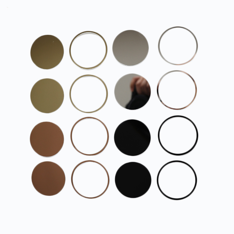 Brown Mirror Semi-Transparent Pc Pvc Lens Hardened Anti-Scratch Pet Lens Acrylic Digital Display Panel