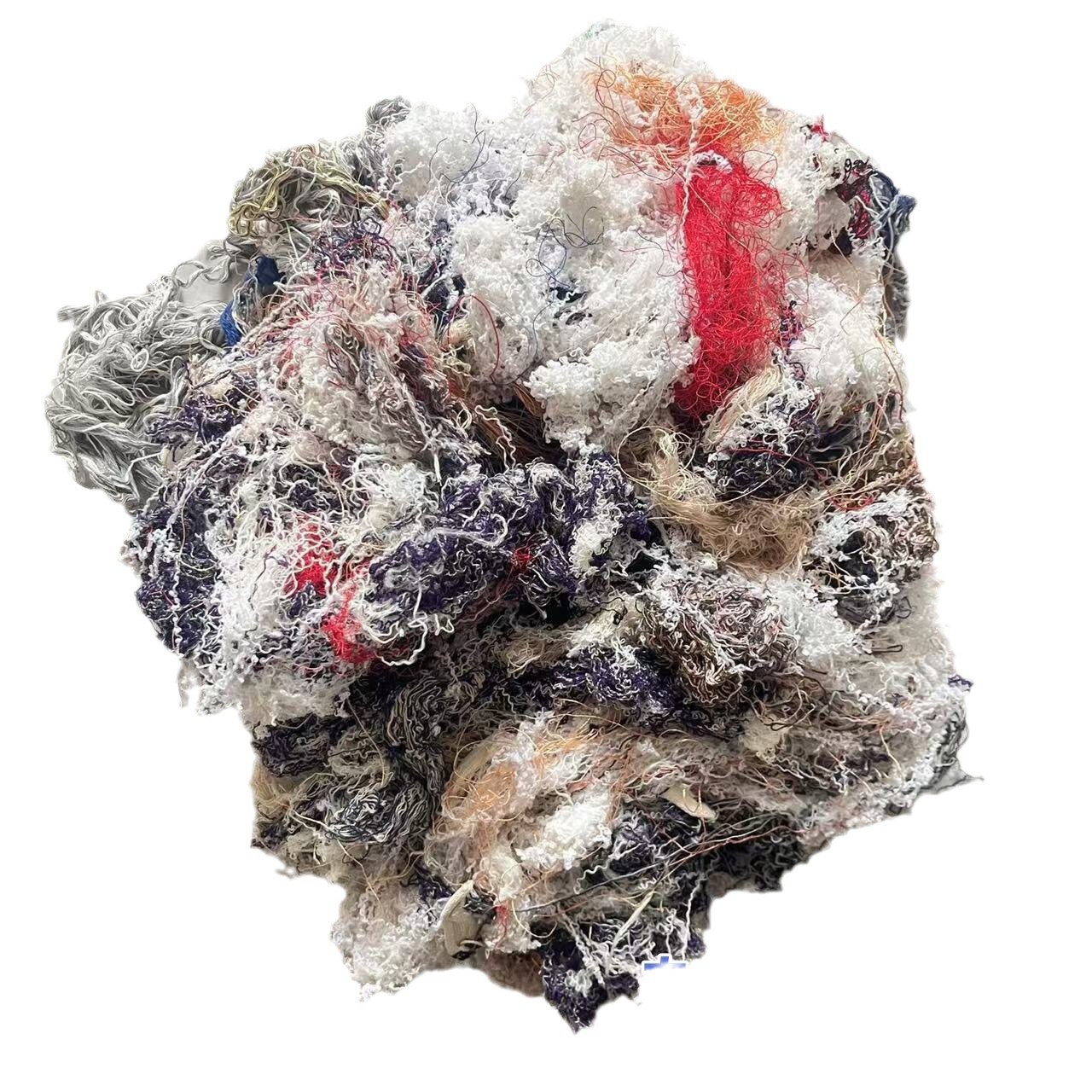 Processing and Customization of Industrial Variegated Cotton Yarn Wiping Machine Cotton Yarn Return Yarn Color Oil-Absorbing and Water-Absorbing Spun Yarn Variegated Cotton Yarn