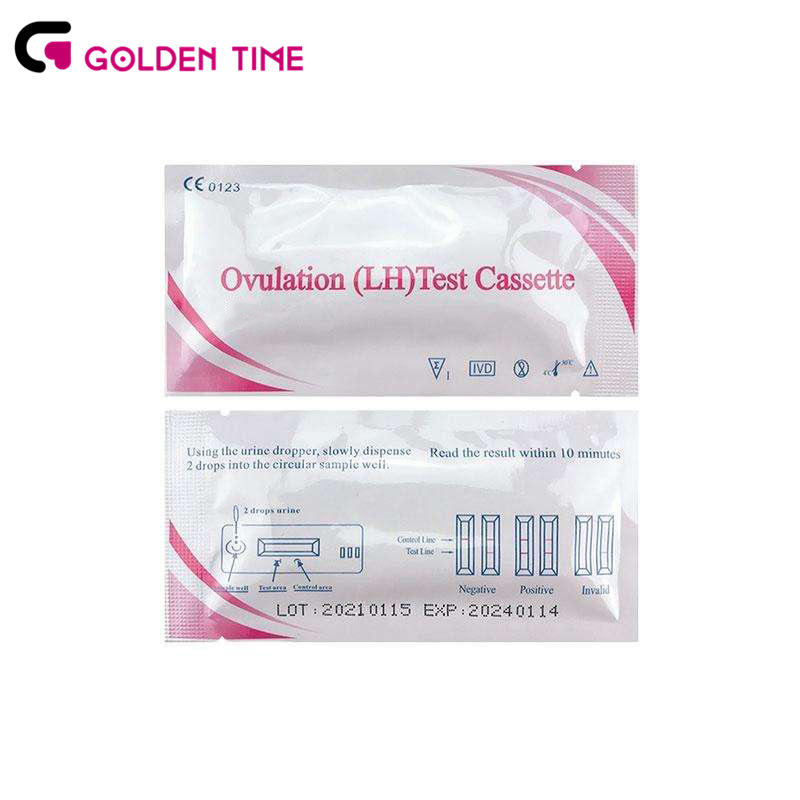 Factory Direct Sales Golden Time High-Precision Ovulation Test Card (Lh) Test Card Ovulation Card 1 Piece/Bag