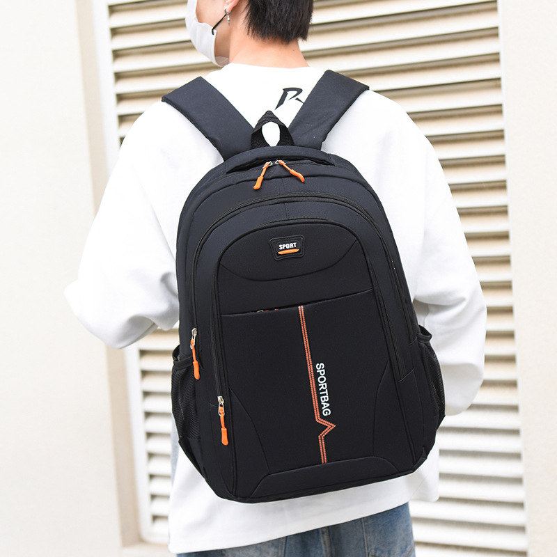 Cross-Border Business Backpack, Simple Large-Capacity Backpack, Men's Trendy Computer Bag, Color Can Be Added or Customized