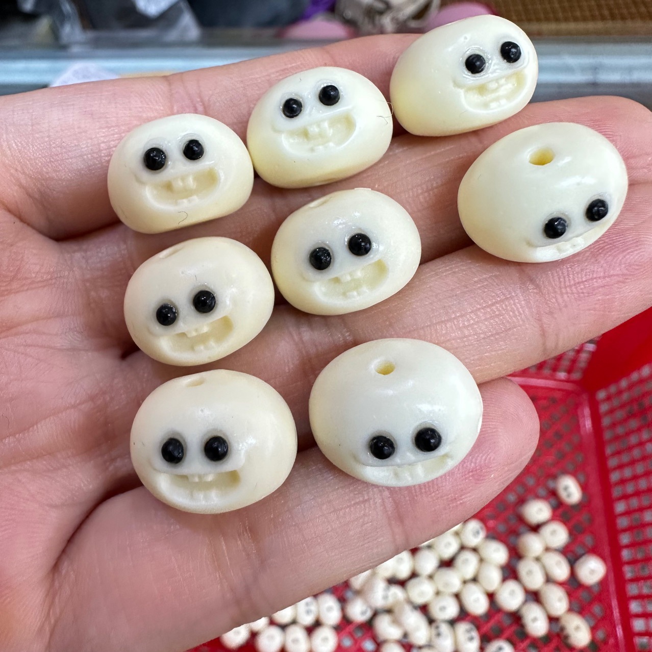 Слоновая кость резьба паровых булочек DIY браслет из плодов бодхи супер милые аксессуары