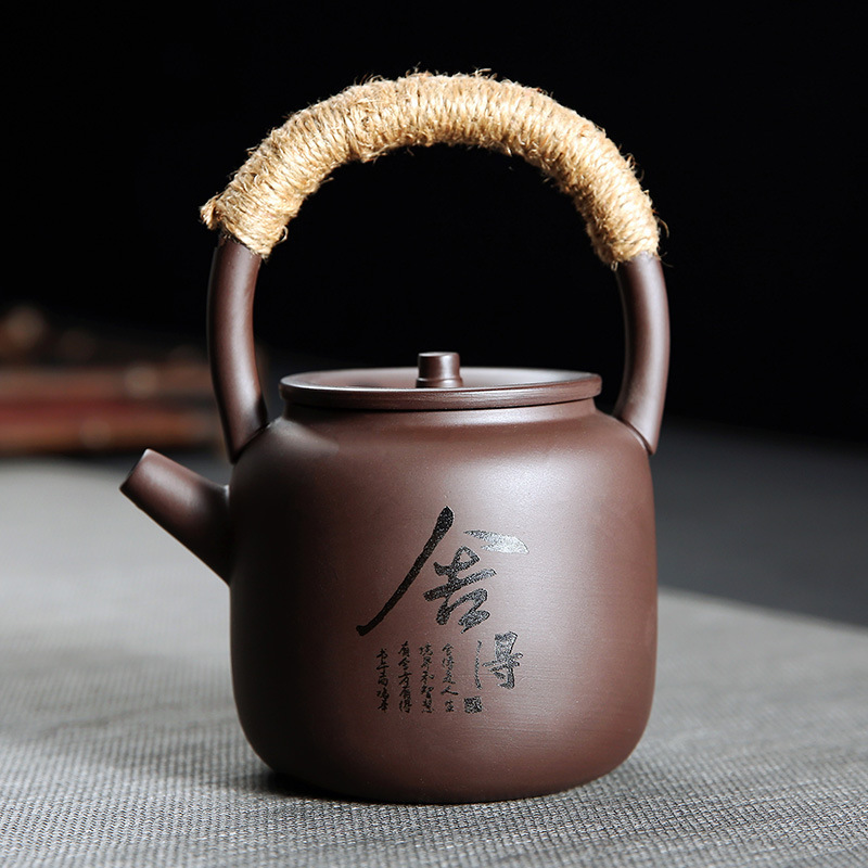 Zisha Tea Set Hotel Teapot Teapot Cold Kettle Large Capacity Beam Landing Restaurant Northern Cold Kettle Household