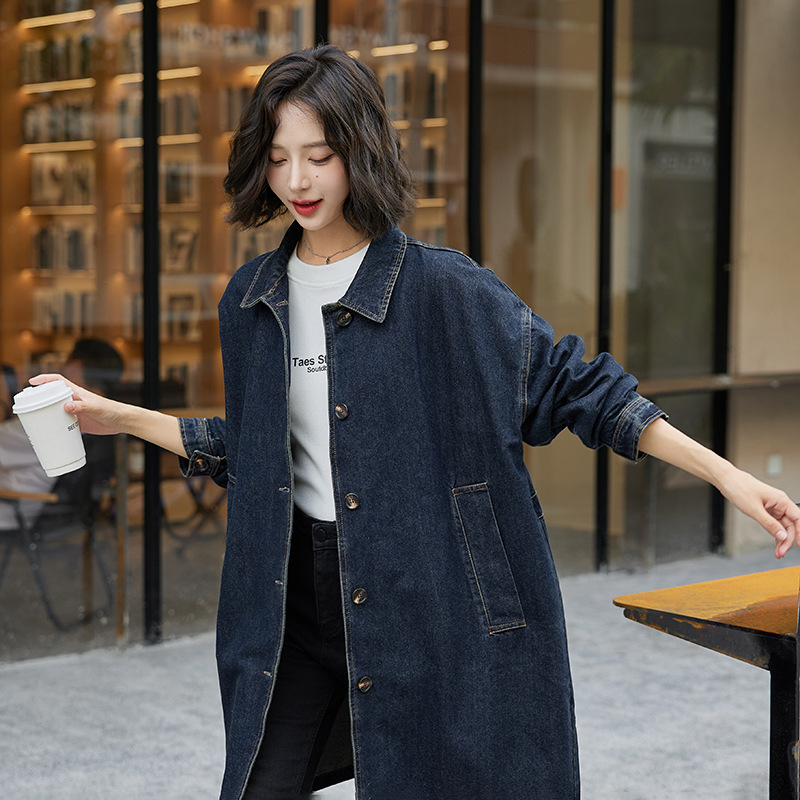 Denim Coat Women's 2025 New Explosions Spring and Autumn plus size Loose Elegant Mother Coat Early Autumn Thin Top