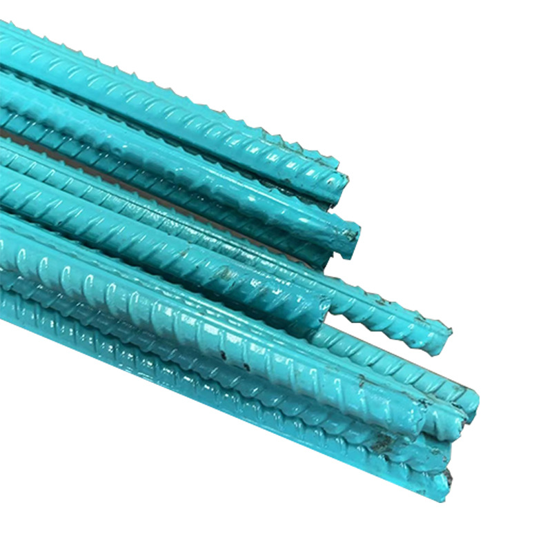 Epoxy Resin Coated Steel Bar N4 N5 N6 Model Ribbed Coated Steel Bar for Industrial Construction Anti-Corrosion Projects