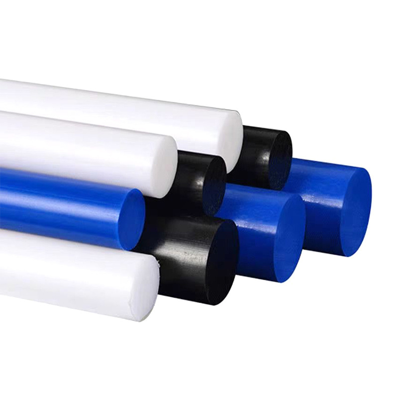 Processing pure material nylon cylindrical solid plastic rod extrusion pa66 nylon rod white round pa6 nylon rod