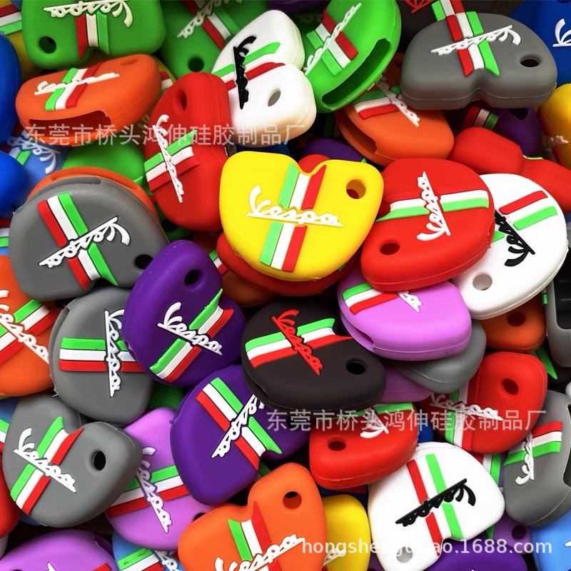 Подходит для Vespa, чехол для ключей, чехол для электромотоцикла Vespa, силиконовый чехол для дистанционного управления