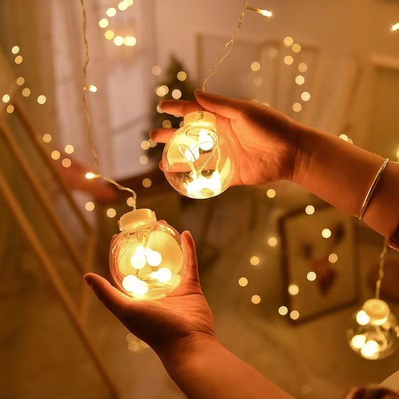 New Internet Celebrity Star Lights String Lights Bedroom Girl Heart Room Dormitory Small Lighting Wishing Ball Curtain Lights