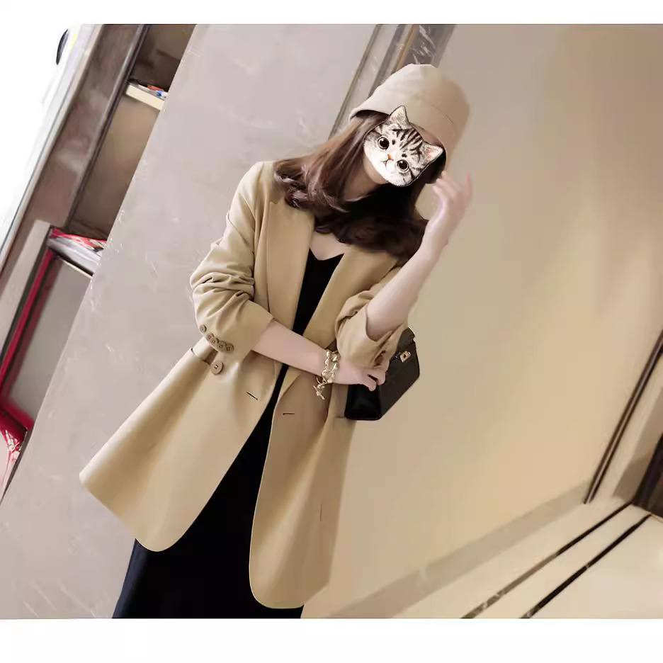 Korean style plus size women's suit jacket female 2023 spring and autumn senior fried street slimming suit [2316 in stock]]