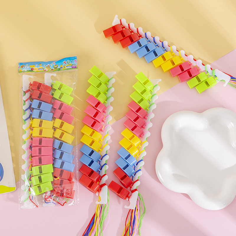 Sports Whistle Kidsren's Toys Cheering Props Referee Whistle Fan Plastic Whistle Factory Direct Sale