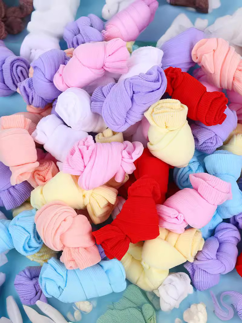 Children's candy socks boys and girls baby children spring and summer color disposable short stockings playground thin children's socks