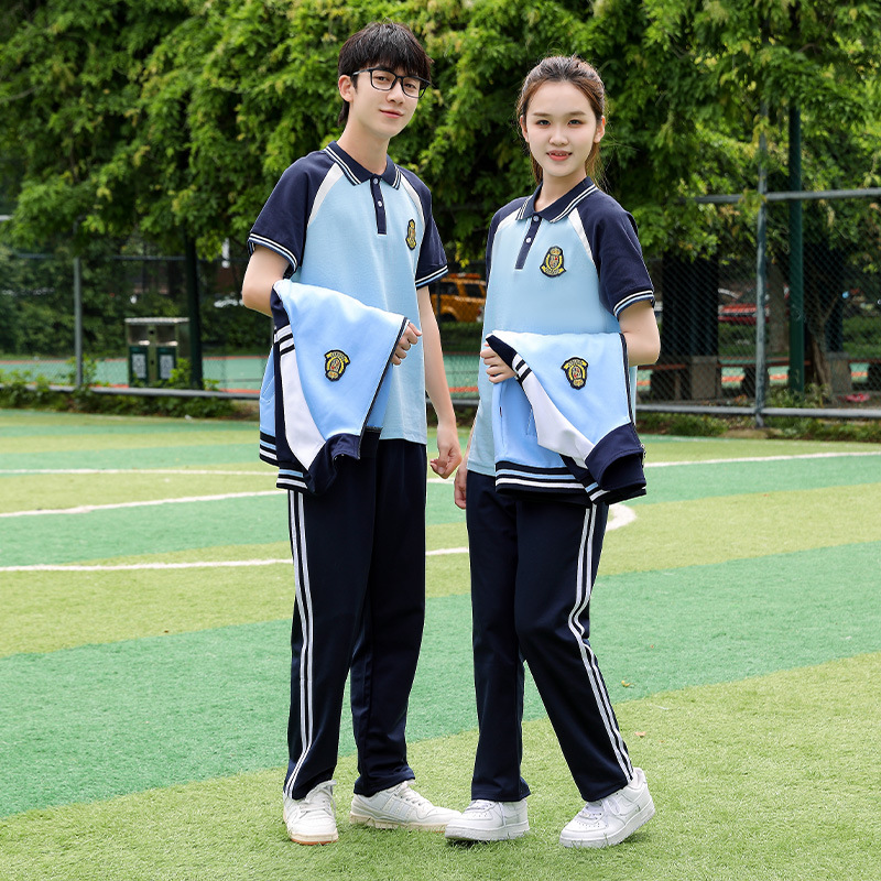 Spring and Autumn High School Clothing Children's Class Clothing Autumn High School Sports Clothing suit English Style Kindergarten Garden Clothing
