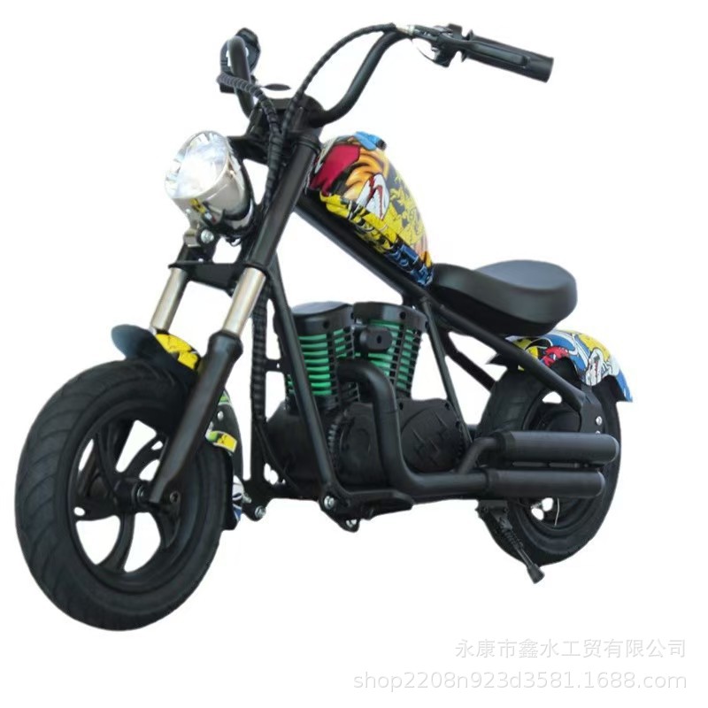 Knight Kidsren's Electric Car 3-12 Years Old Retro Harley Mini Style Electric Motorcycle Boy's Electric Car Toy Car