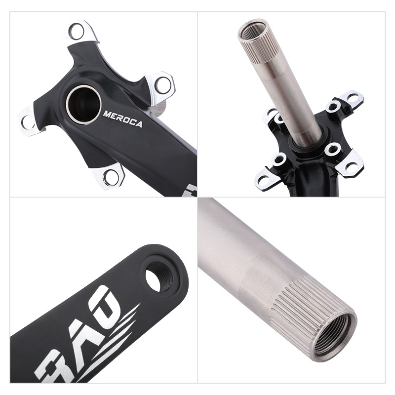 MEROCA crank mountain bike tooth disc hollow one crank center shaft modified single disc 32T 34 36 38 teeth