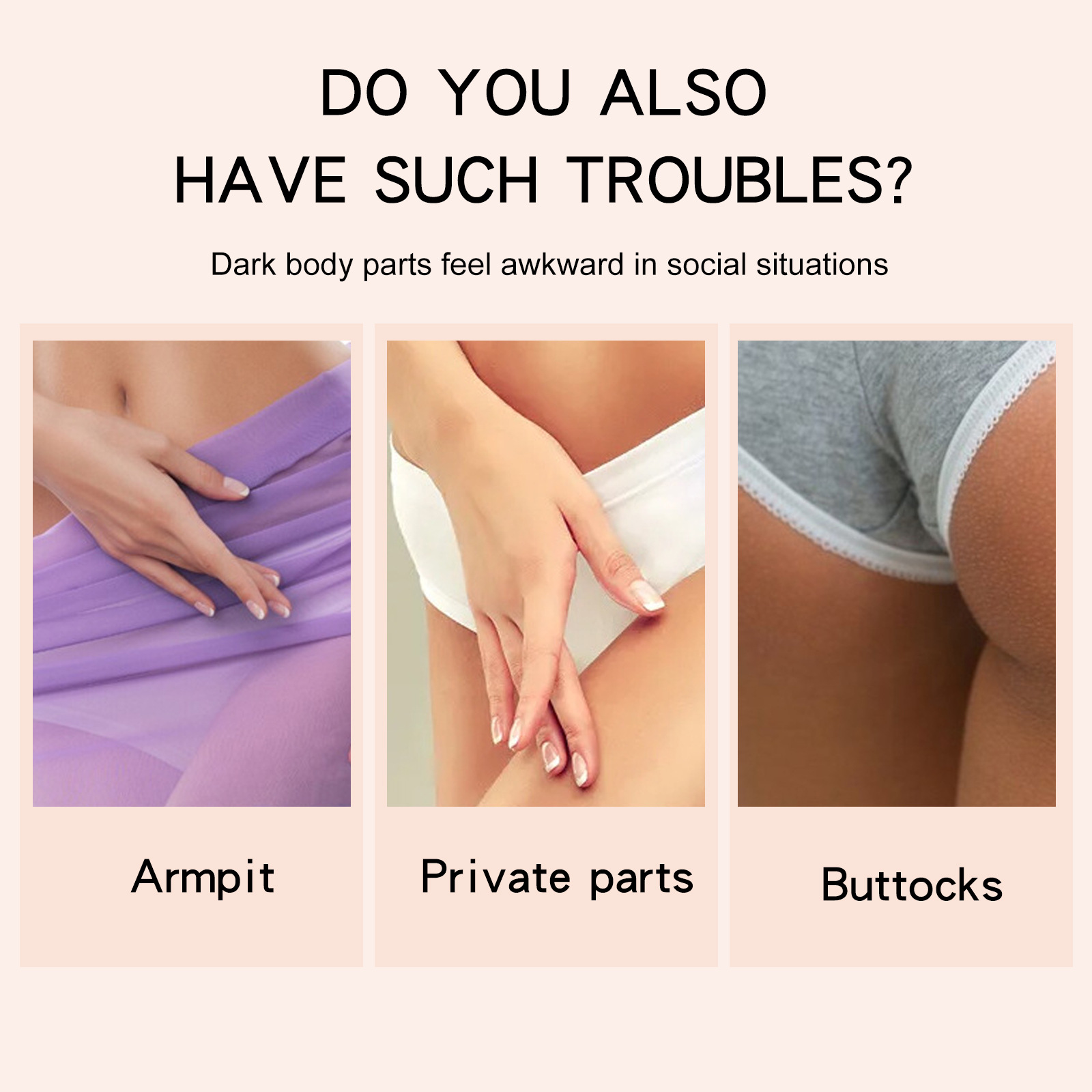 LUNOON Cream Private Cream Brightening Underarm Thigh Inner Skin Brightening Anti-Black Cream Brightening White Cream Cross-border