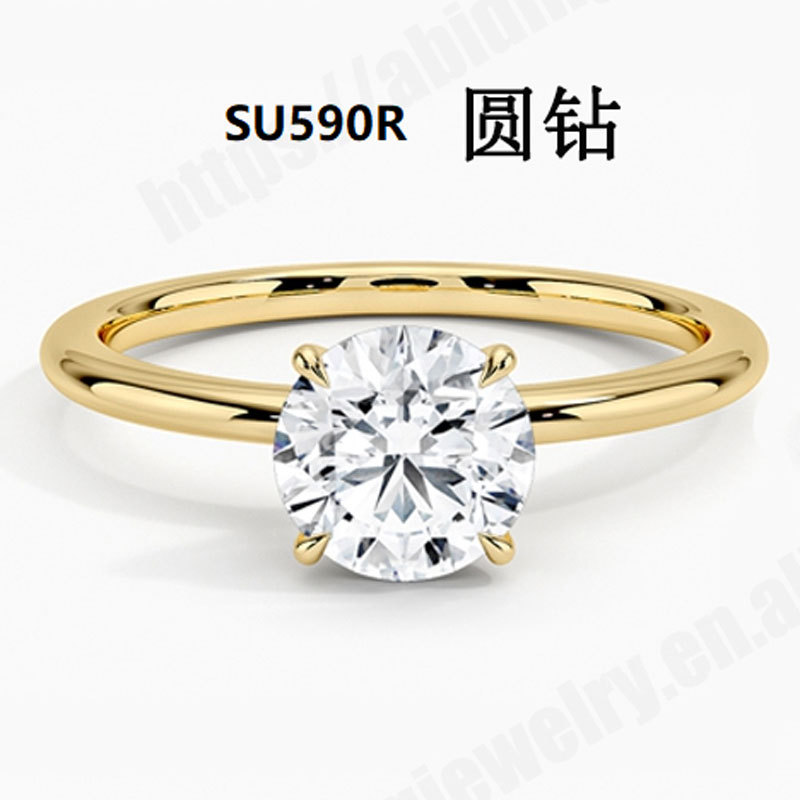 18K Gold Plated Ring Women's Laboratory Cultivated Diamond 1 karat Eagle Claw Wedding Ring Marriage Proposal Diamond Ring Simple Light Luxury