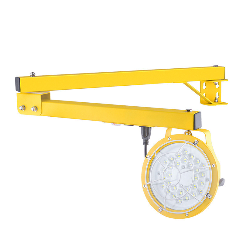 Factory Customized Led Dock Light Warehouse Loading and Unloading Belt Flexible Arm Rotating Lighting Led Work Light Outdoor Floodlight