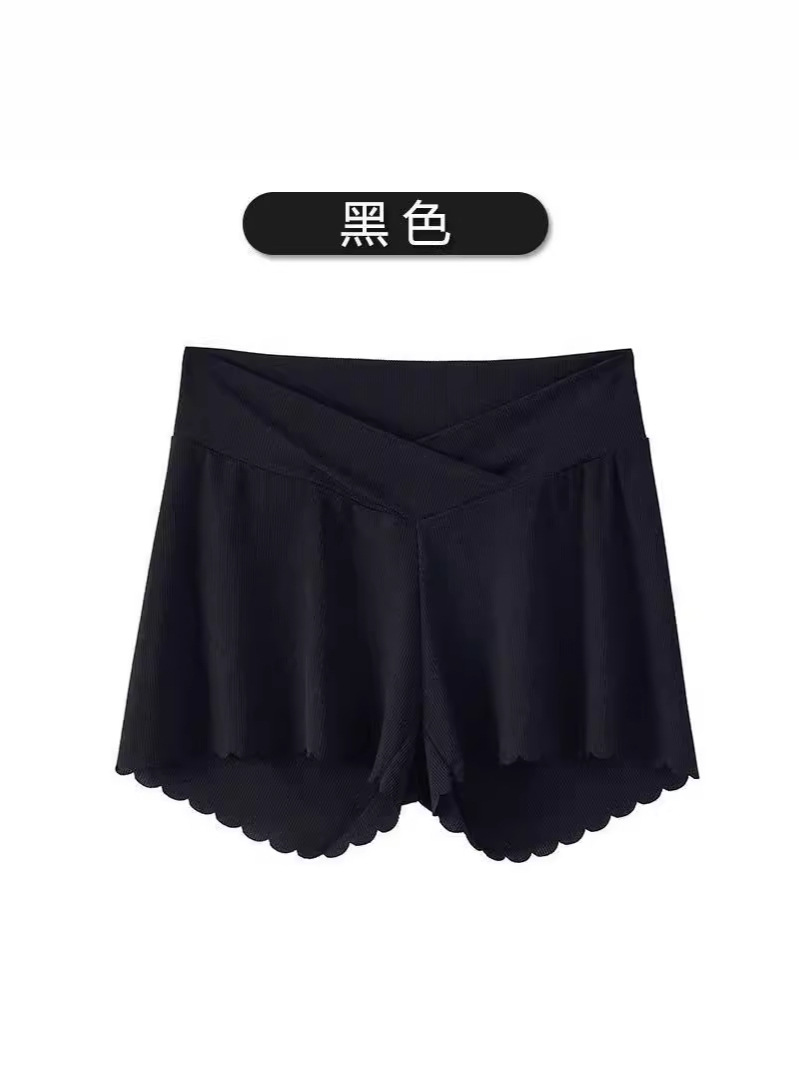 Ice Silk Maternity Pants, Lightweight Maternity Shorts, Belly Support Three-quarter Pants, Summer Style, Loose, Safe, Anti-exposure Leggings