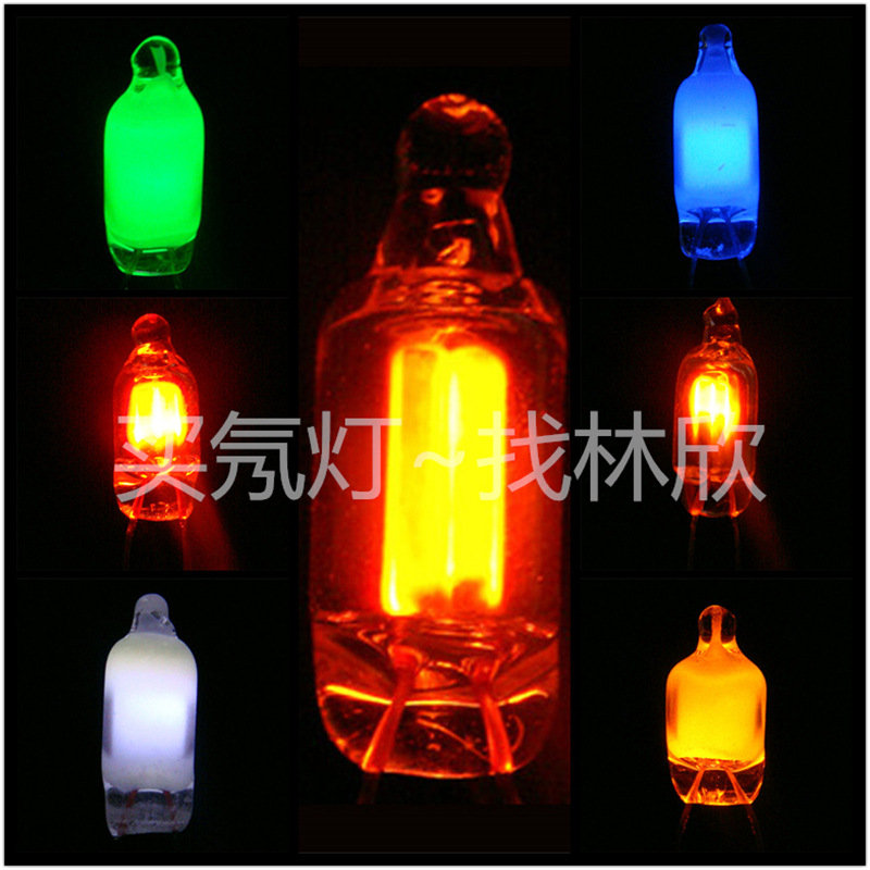 Скидка на неоновую лампу F5 5*13 красный свет Ne-2H 220V 110V индикаторная лампа