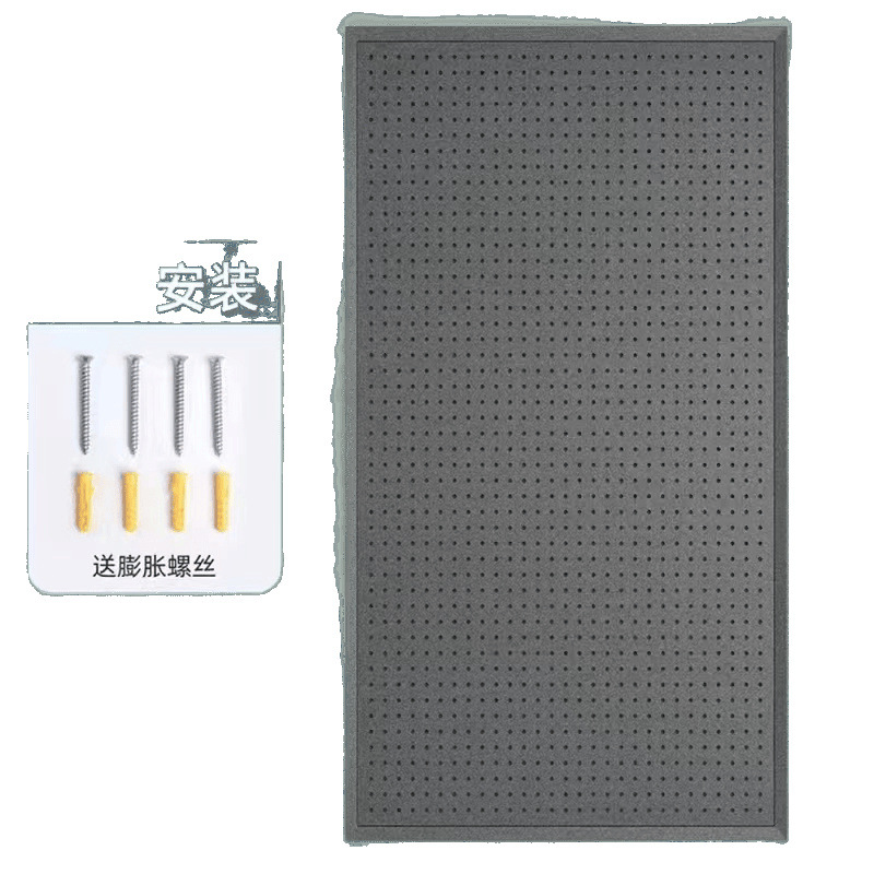 Perforated Board Household Hole Board Shelf Metal Wall Storage Rack Display Rack Porous Jewelry Rack Punch-Free Delivery