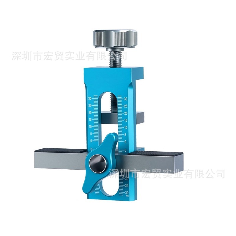 2-in-1 DIY Cabinet Door Installation Aid Aluminum Alloy Cabinet Door Rebounder Punch Wardrobe Wall Cabinet Leveling Tool