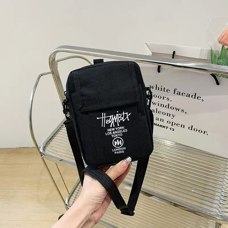 Cross-border Shoulder Bag Trendy Fashion Student Crossbody Bag Student Portable Casual Bag Men's and Women's Mobile Phone Bag