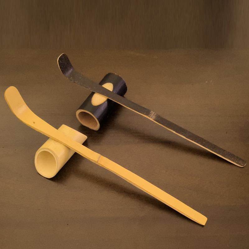 Бамбуковая ложка для чая, набор бамбуковых венчиков, белый бамбуковый венчик, набор фиолетового бамбука