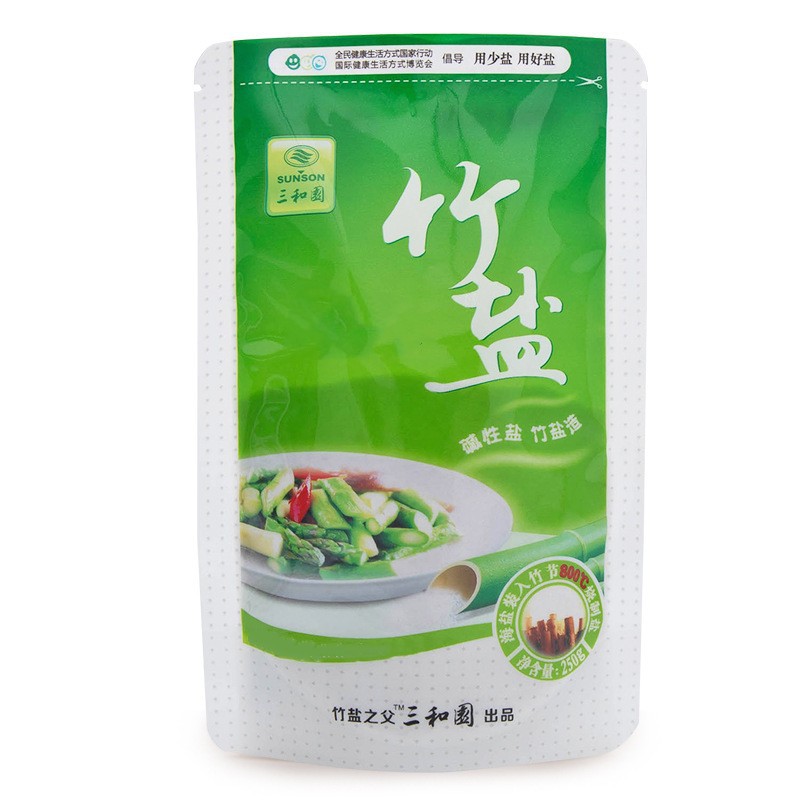 Sanheyuan Alkaline Iodized Bamboo Salt Edible Salt One-Roasted Bamboo Salt Household Stir-Fry Edible Iodized Salt Wholesale