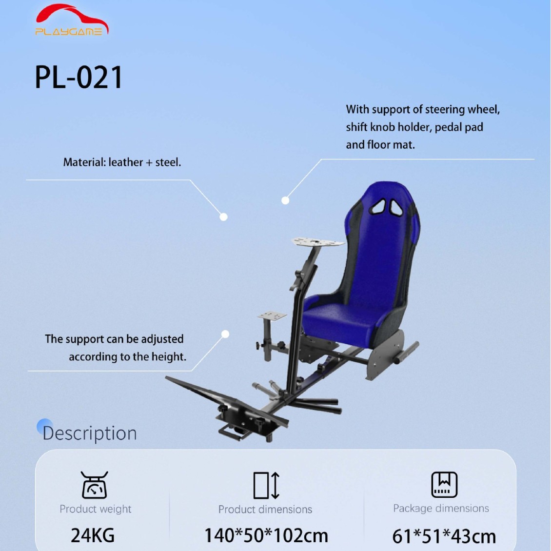 Поставки от производителя симулятора гоночных игр кокпит для Logitech PC