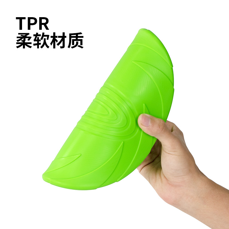Dog Frisbee Border Animal Husbandry Golden Hair Teddy Pet Dog Special Bite Resistant Training UFO Power Label Toy Interactive Voice