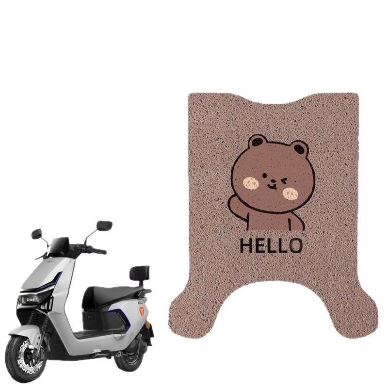 Yadi T35 Floor Mats-H-M Electric Motorcycle Foot Mats Special Waterproof Battery Car Floor Mats Modification Accessories