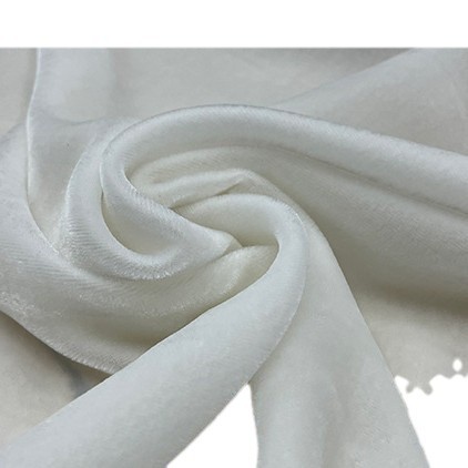 140 Width Silk Velvet Fabric Mulberry Silk Bottom Cheongsam Cotton Fabric 65111 Pure Color Velvet Classy Fashion