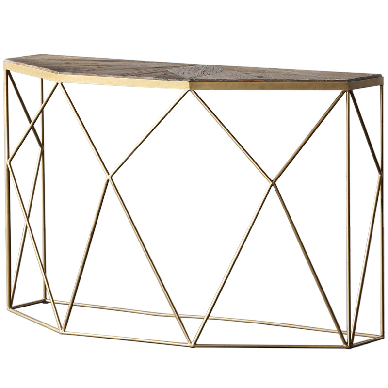 Cosine Home Industrial Style Entryway Table Living Room Wabi-Sabi Style Retro Designer American Creative Entryway Table