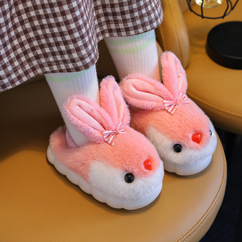 Children's cotton slippers winter Girls' Indoor non-slip boys' and girls' home warm children's home slippers