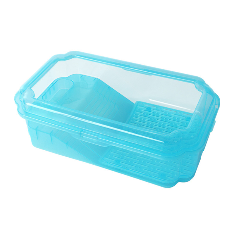 Crystal Turtle Tank Landscaping Villa Turtle House Brazilian Turtle Grass Turtle Residence House Escape-Proof Green Plant Tank Aquarium