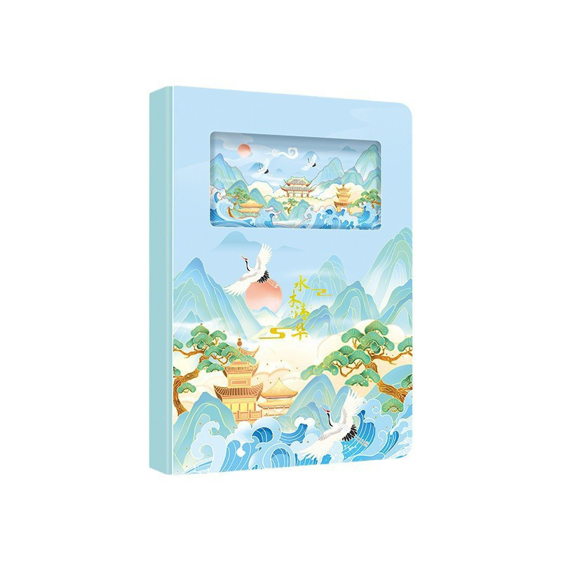 Hebei factory 3D three-dimensional paper carving hollow notebook wholesale national wind tourist attractions stamped hand book