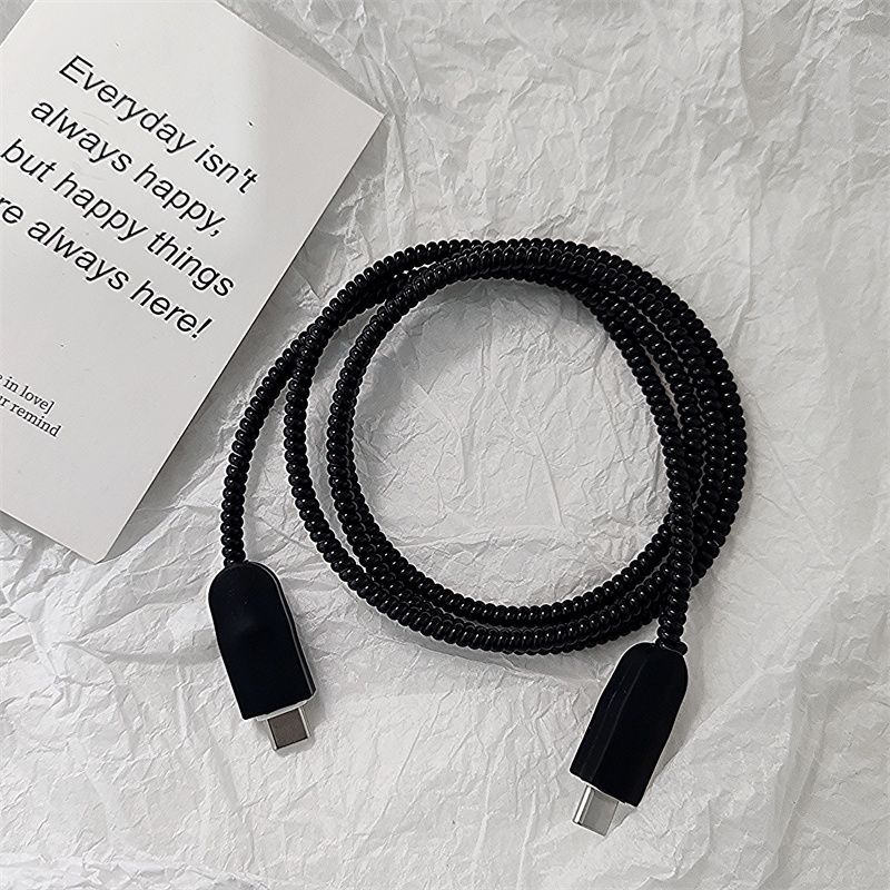 Suitable for Apple 16 charging head charger protective cover 20w matte black 15 cartoon love thread biter anti-break