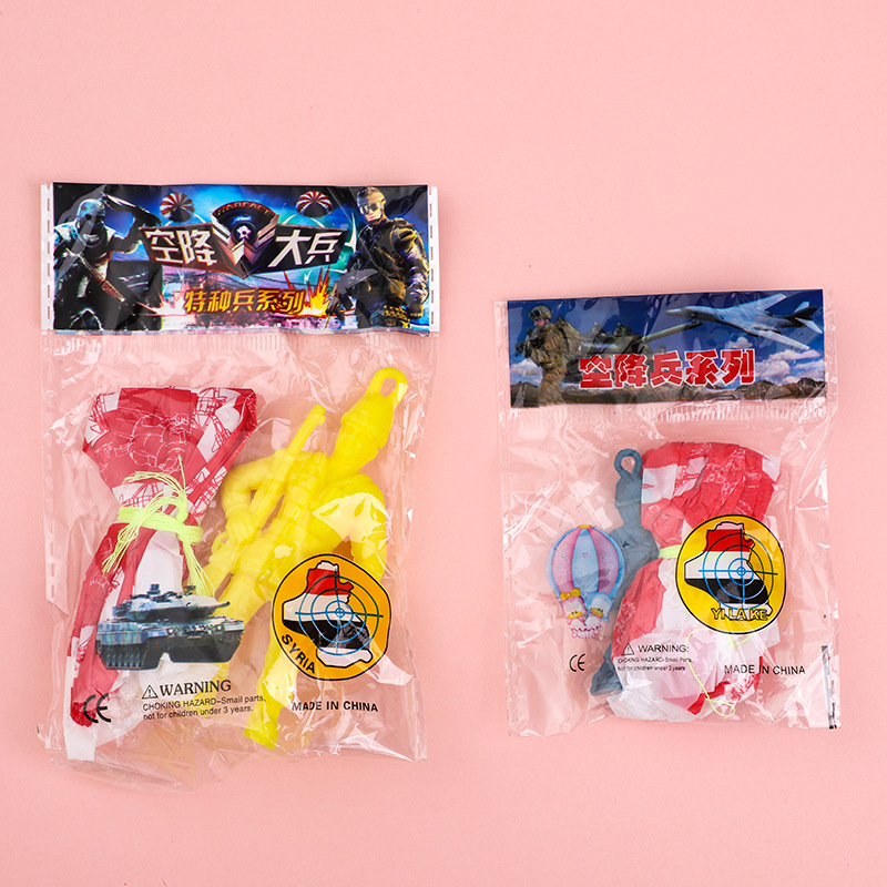 New Skydiving Soldier Childhood Toys Nostalgic Street Stall Toys Creative Parachute Soldier Wholesale New and Unique