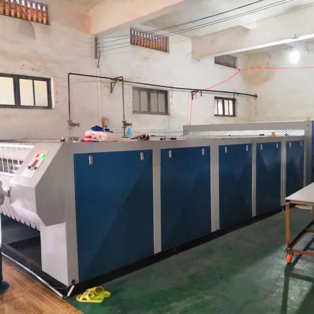 Bed Sheet and Duvet Cover Steam Ironing Machine, Large Hotel Roller Belt Single Roller Ironing Machine, Dry Cleaning Shop Curtain Ironing Machine