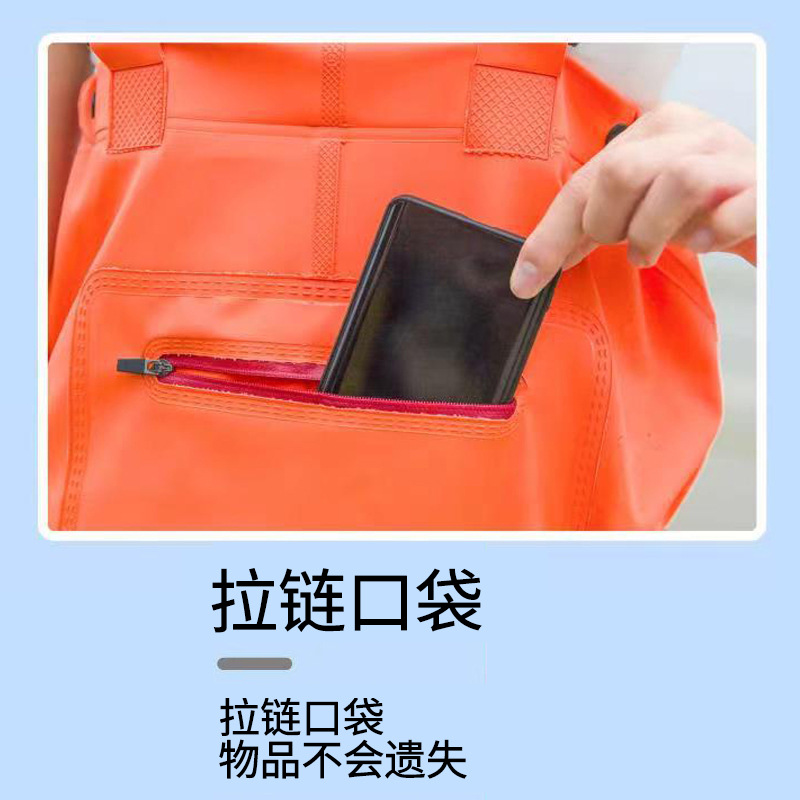 Water Pants Half-length Rain Pants Waterproof Clothes Women's Catching Fish Hipper Full-body Fishing Leather Wading Pants Thickened Rain Boots