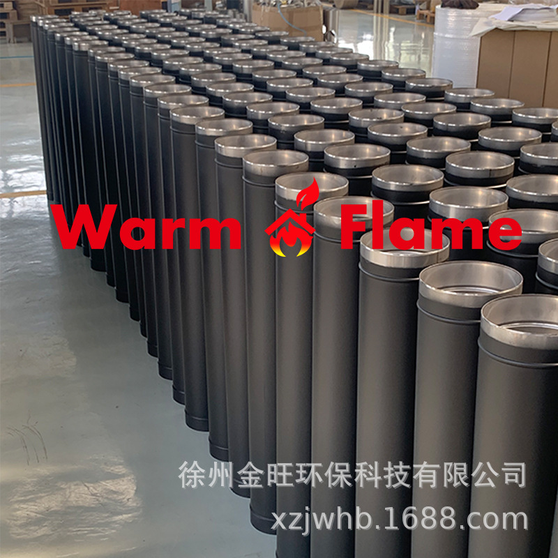 Fireplace Wood Burning Real Fire Heating Stove Installation Accessories 304 Stainless Steel Flue Pipe Chimney 152mm Chimney Accessories